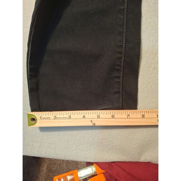 Lucky Brand Jeans Zoe Women's 10/30 Black Straight Stretch Cowgirl Mom 34/33 - Picture 6 of 15